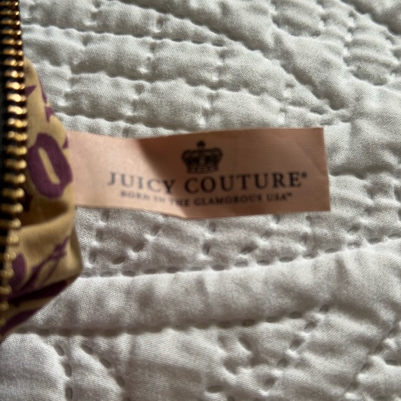 Juicy Couture Crossbody Bag Purse Vintage Y2K Velour Purple RARE see pics - Picture 8 of 15